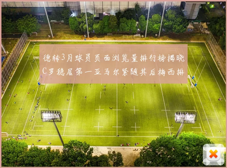 德转3月球员页面浏览量排行榜揭晓C罗稳居第一亚马尔紧随其后梅西排名第四